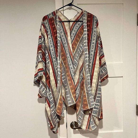 Coachella Boho Tribal Print Shawl - Picture 1 of 4